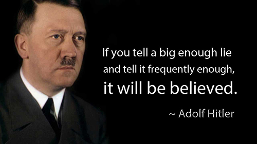 Hitler Lies Believed By All